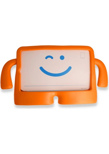 iPad 10.2 (7.nesil) Kılıf Karakter Tablet Silikon - TURUNCU-(5796)