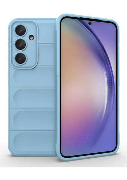 Buğz Samsung Galaxy M14 5g Kılıf Optimum Silikon - Sky Blue