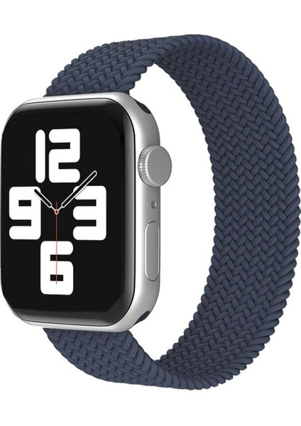 Apple Watch 38MM Ayarlı Solo Silikon Kordon - LACIVERT-(5796)