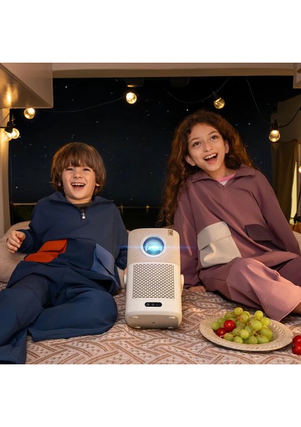 T2 Plus Google TV - Dahili JBL Hoparlör & Dolby Ses Desteği - Bataryalı - AI Akıllı Yansıtma 450 Ansi Lumen Full HD Projeksiyon Cihazı
