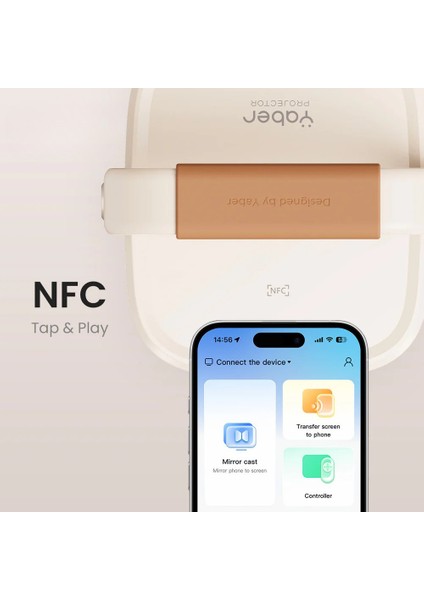 T2 Plus Google TV - Dahili JBL Hoparlör & Dolby Ses Desteği - Bataryalı - AI Akıllı Yansıtma 450 Ansi Lumen Full HD Projeksiyon Cihazı