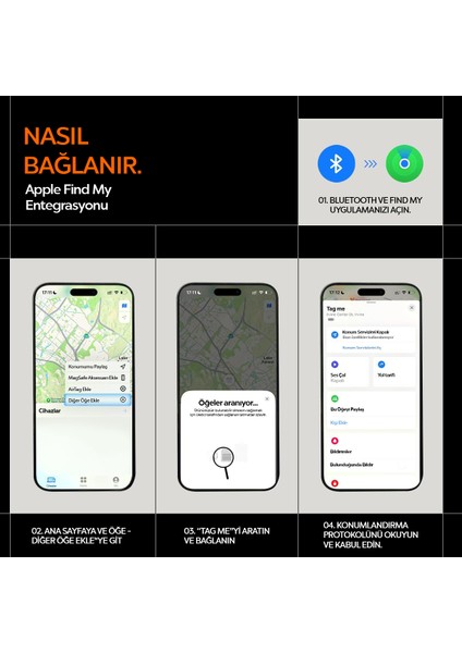 TagMe Tracker Apple iOS Uyumlu Akıllı Takip Cihazı Bluetooth ile Kolay Kurulum (Değiştirilebilir Pil) Black - AHP07580 indirimleri
