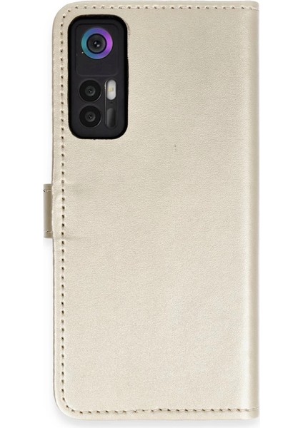 Buğz Tcl 30 Kılıf Trend S Plus Kapaklı Kılıf - Gold