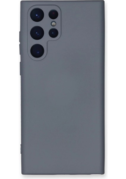 Buğz Samsung Galaxy S23 Ultra Kılıf Nano Içi Kadife Silikon - Gri