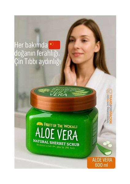 Hsnet Profesyonel Aloevera Doğal Peeling - Tüm Vücut Scrub 600 ml