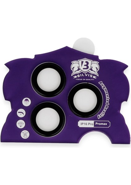 iPhone 16 Pro Max Bilvis Titan Kamera Lens - SIYAH-(5796) fiyatları