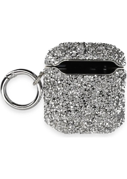 Airpods 2 (2.nesil) Mira Taşlı Kılıf - GÜMÜŞ-(5796) fiyatları