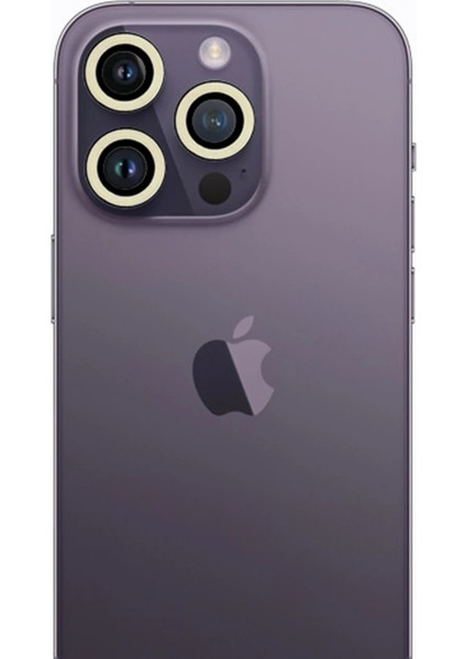 iPhone 12 Pro Neon Fosforlu Kamera Lens - BEYAZ-(5796)