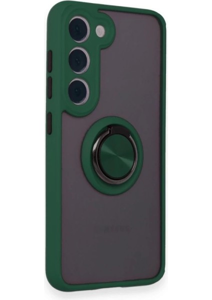 Buğz Newface Samsung Galaxy M15 Kılıf Montreal Yüzüklü Silikon Kapak - Yeşil fiyatları