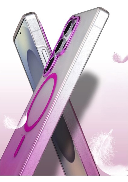 Buğz Samsung Galaxy S25 Ultra Glossy Magsafe Kapak - Mor modelleri