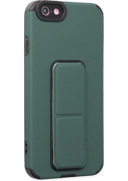 Buğz Iphone 6 Kılıf Mega Standlı Silikon - Yeşil fiyatları