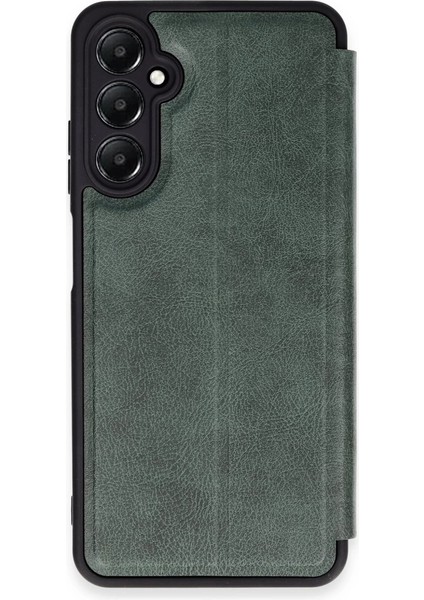 Buğz Newface Samsung Galaxy A15 4g Kılıf Flip Cover - Koyu Yeşil