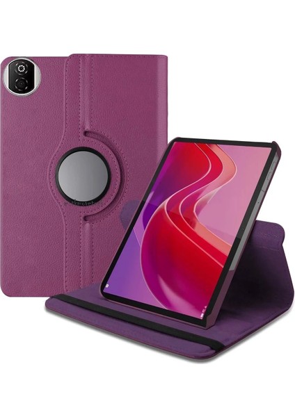 Huawei Honor Pad X7 360 Tablet Deri Kılıf - MOR-(5796)