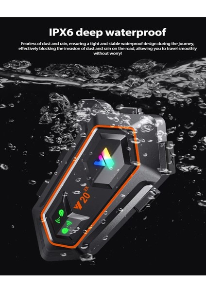 Buğz Y20 2x 1000M Telsiz Mesafeli 2 Kişi Bağlantılı Bluetooth Kask Kulaklık Fenerli Intercom modelleri