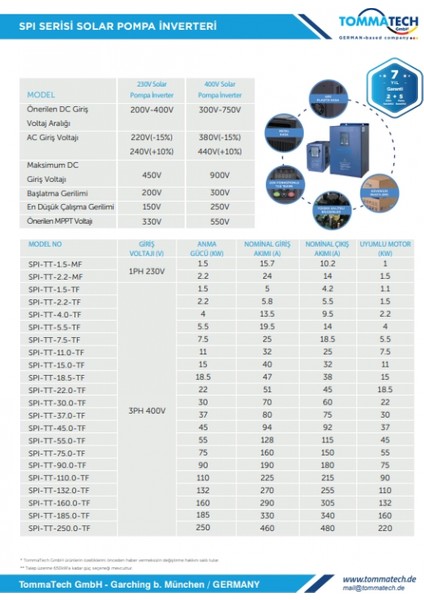 22KW Solar Pompa Inverter fiyatları