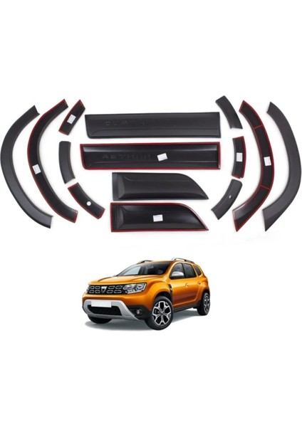 Dacia Duster 2018+ 12 Parça Dodik Seti – Abs Çamurluk & Kapı Koruma