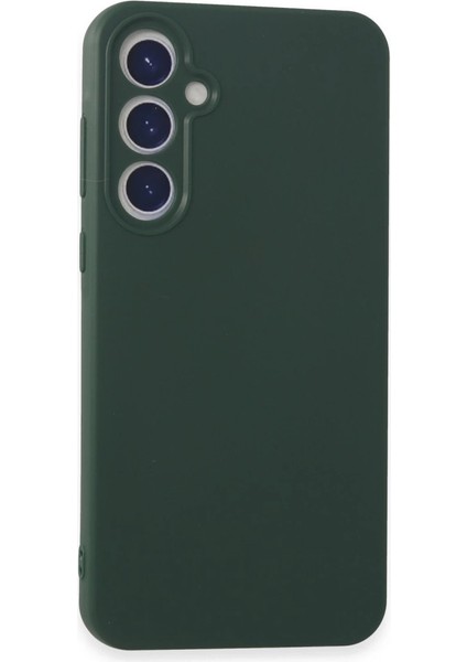 Buğz Newface Samsung Galaxy A55 5g Kılıf First Silikon - Koyu Yeşil