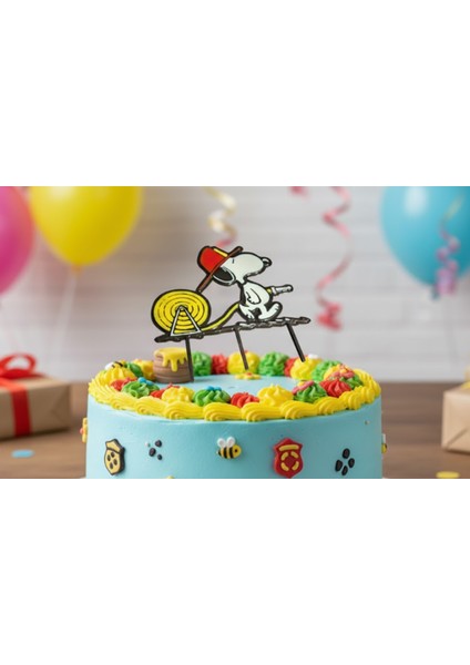 Snopy Itfaiye Pasta Süsü