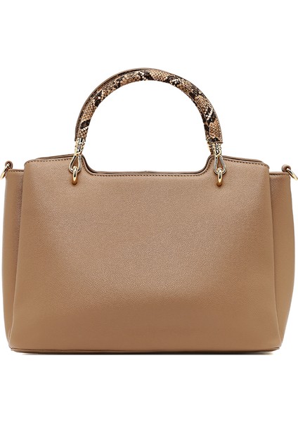 Kadın Bej Uzun Askılı Aksesuarlı Kol Çantası 25ABD281518 indirimleri