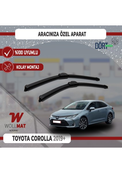 Toyota Corolla Silecek 2019 2025 Arası Silecek Takımı Araca Özel