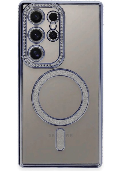 Buğz Newface Samsung Galaxy S24 Ultra Kılıf Joke Simli Magneticsafe Kılıf - Mavi fiyatları