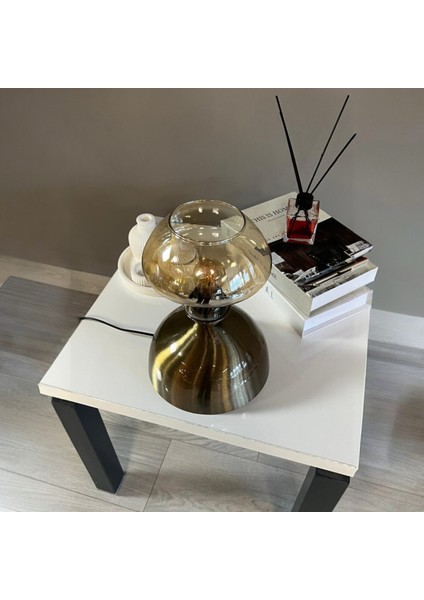 Melk Cam Bal Rengi Masa Lambası Dekoratif Masaüstü Aydınlatma Hol Abajur Yatak Odası Başucu Lamba fırsatları