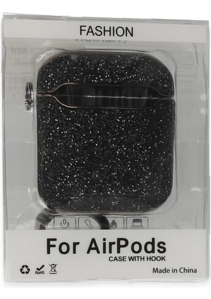 Buğz Newface Airpods 2 (2.nesil) Spell Simli Kılıf - Siyah