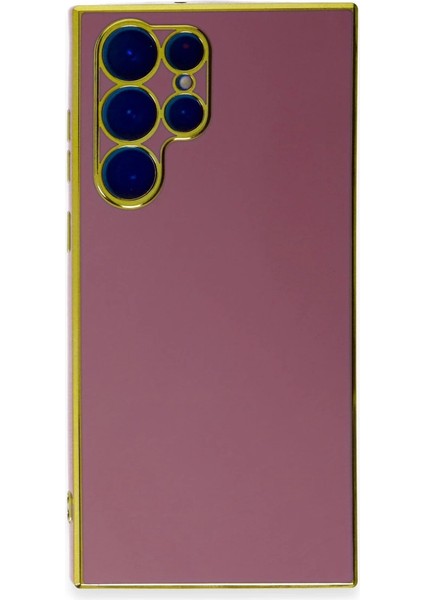 Buğz Samsung Galaxy S22 Ultra Kılıf Volet Silikon - Kırmızı