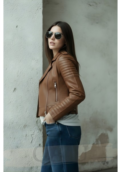 Kadın Suni Deri Ceket-Taba indirimleri