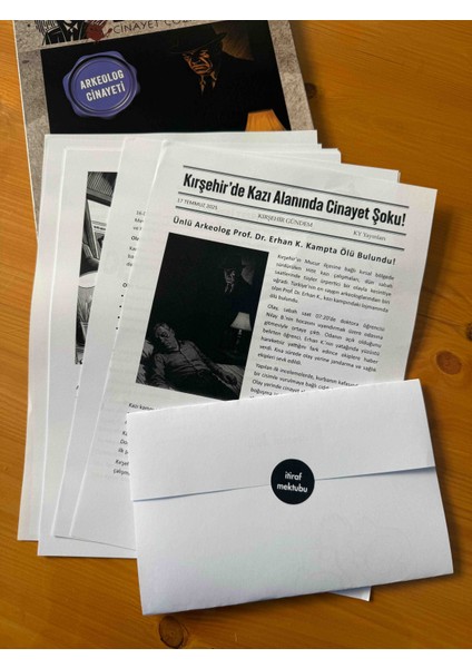 Dedektif Cinayet Çözme Oyunu – Arkeolog Cinayeti (Tam Dosya Seti)