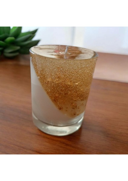 Simli Vanilya Kokulu Bardak Mum modelleri