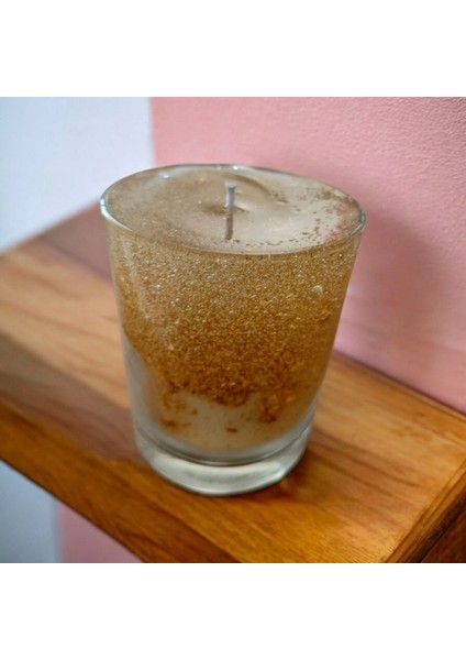 Simli Vanilya Kokulu Bardak Mum fırsatları