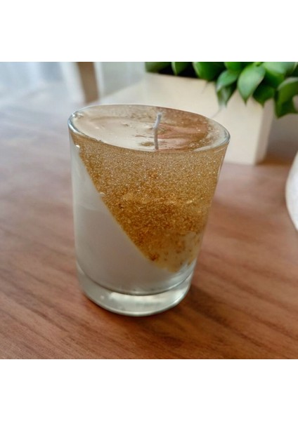 Simli Vanilya Kokulu Bardak Mum indirimleri