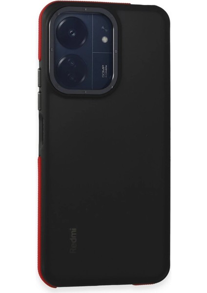 Buğz Newface Xiaomi Redmi 13C Harvel Kapak - Kırmızı