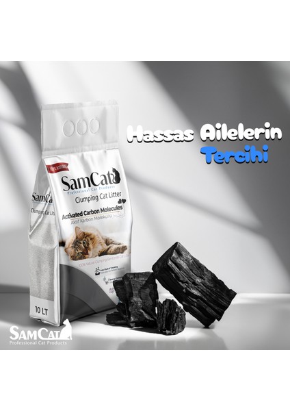 Aktif Karbonlu Topaklaşan Kedi Kumu 10Lt (3 al 2 öde kampanyasından faydalanmak için sepete 3 adet eklemelisiniz) fiyatları