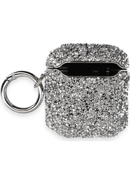 Buğz Newface Airpods 2 (2.nesil) Mira Taşlı Kılıf - Gümüş fiyatları