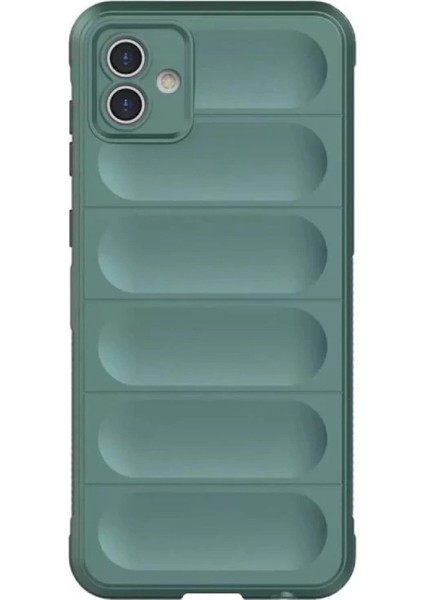 Buğz Samsung Galaxy A06 Kılıf Optimum Silikon - Koyu Yeşil