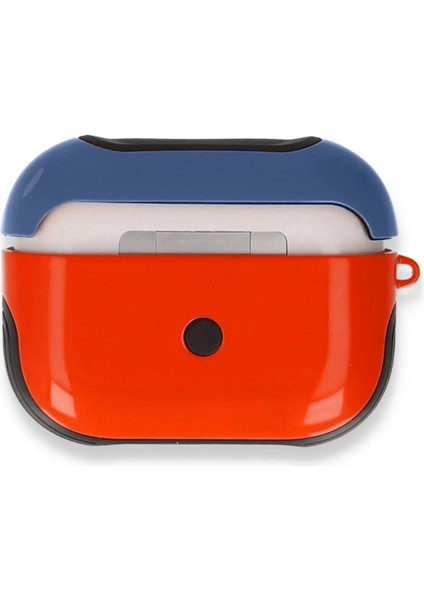 Buğz Airpods 3 (3.nesil) 3in1 Kılıf - Kırmızı-Lacivert modelleri