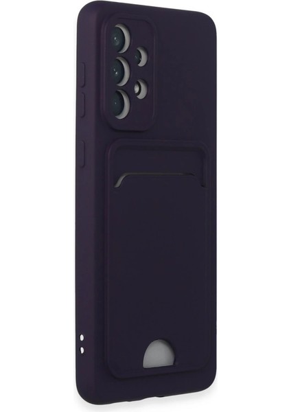 Buğz Samsung Galaxy A33 5g Kılıf Kelvin Kartvizitli Silikon - Derin Mor fiyatları