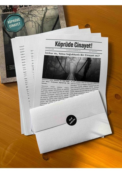 Dedektif Cinayet Çözme Oyunu – Köprüde Cinayet (Tam Dosya Seti)