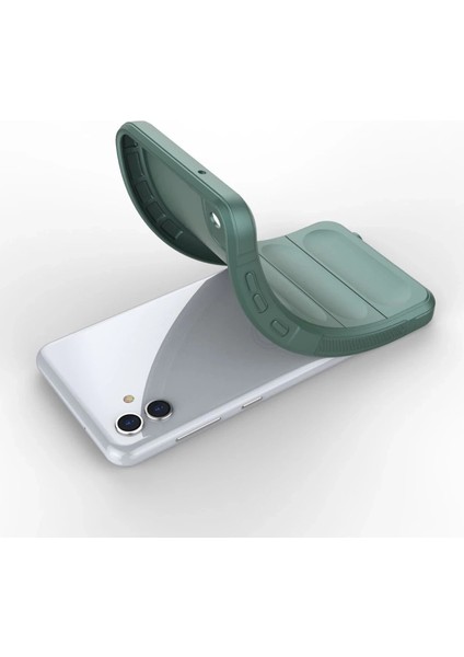 Buğz Samsung Galaxy A04E Kılıf Optimum Silikon - Koyu Yeşil fırsatları