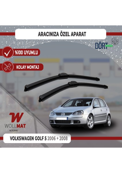 Volkswagen Golf 5 Silecek 2006 2008 Arası Silecek Takımı Araca Özel