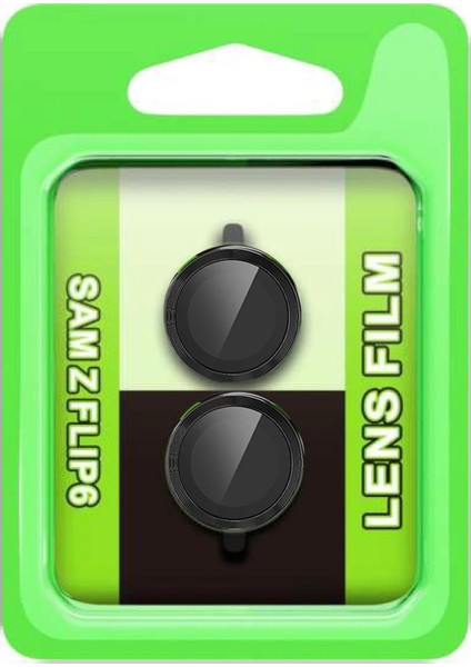 Samsung Galaxy Z Flip 6 Raze Metal Kamera Lens - SIYAH-(5796)