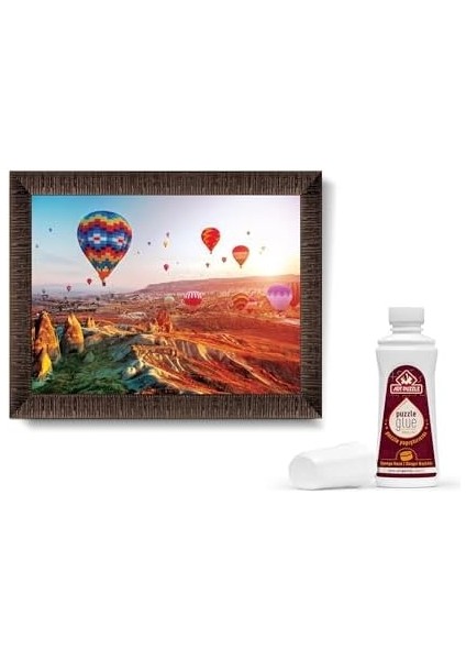 Kapadokya'nın Son Işıkları 1000 Parça Çerçeveli Puzzle