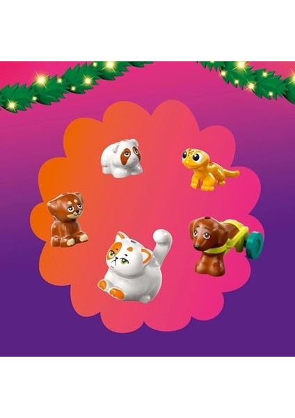 2025 Yılbaşı Takvimi 42668 - 6 Yaş ve Üzeri Kız ve Erkek Çocuklar Için Günlük Sürprizli Yaratıcı Oyuncak Yapım Seti, Eğitici ve Yaratıcı Hediye Fikri (237 Parça)