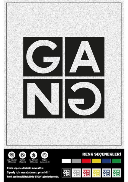 Gang Stıcker 20 x 20 cm