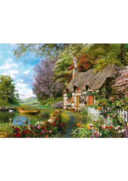 , 1500P Puzzle Köy Evi, Yetişkin Puzzle