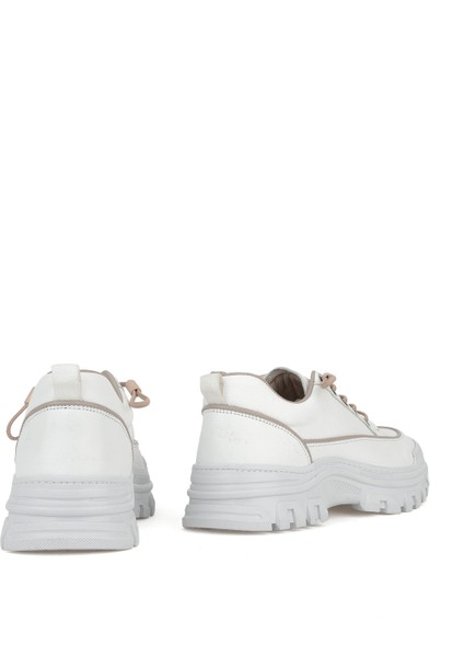 , Kadın Hakiki Deri Ayakkabı 153387Z200 Beyaz modelleri