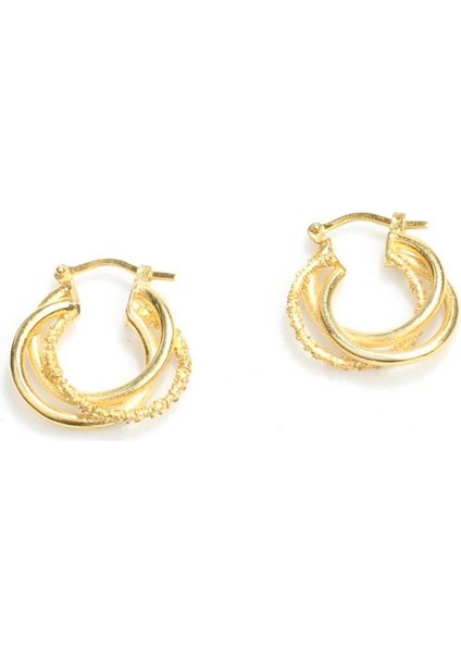 925 Ayar Gümüş Küçük Üçlü Halkalı Küpe fiyatları