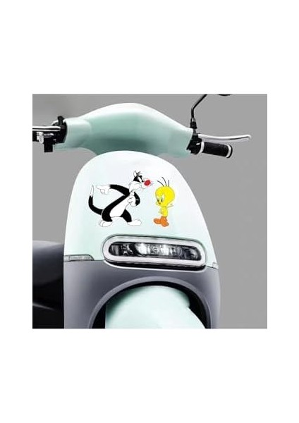 Sylvester & Tweety Araba, Motorsiklet, Kask, Laptop, Cam 2 Adet